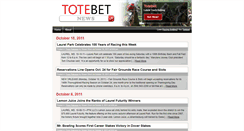 Desktop Screenshot of news.totebet.com